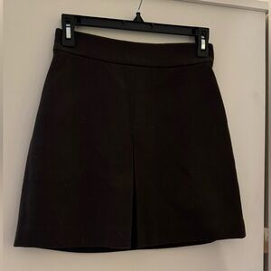 J. Crew brown wool mini skirt